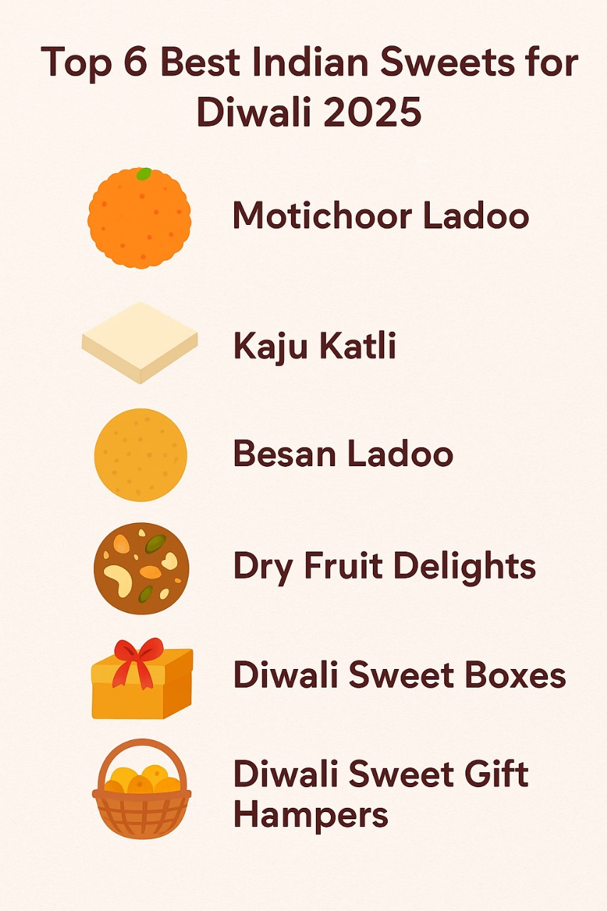 Top 6 Best Indian Sweets for Diwali 2025